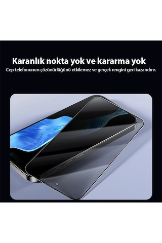 Ally iPhone Uyumlu 15 Plus Privacy Hayalet Full Koruma Tempered Cam Ekran Koruyucu- 5775