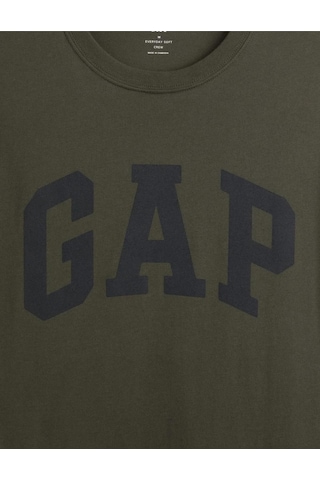 Gap Everyday Soft Basic Logo 856659 T-shirt Kısa Kol Tişört Erkek T-shirt Haki-14331