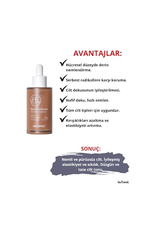 Medipeel Hyal Kombucha Tea-tox Ampoule 50 Ml %70 Kombucha Ve Seramid Içeren Canlandırıcı Ampul