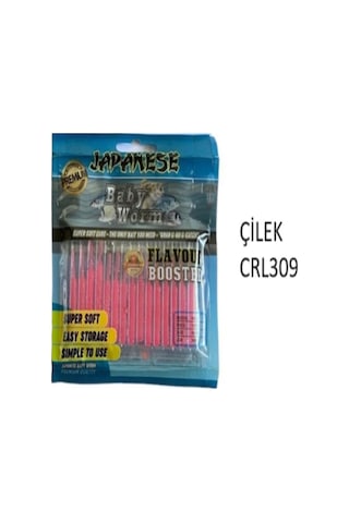 Effe Japanese Baby Worm Kokulu Lrf Silikon Yapay Yem 45mm 15adet