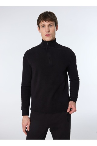 Jeep Siyah Erkek Dik Relaxed Düz Sweatshirt J4wm-swt4281 Çok Renkli