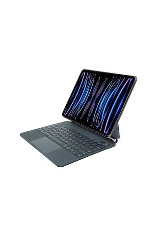 İpad Air Ve Pro 11 Uyumlu Manyetik Askı Tasarımlı Touchpad Li Türkçe Q Kablosuz Klavye Kb13