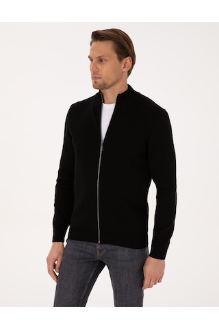 Pierre Cardin Erkek Siyah Hırka Triko 50315821-vr046 Siyah