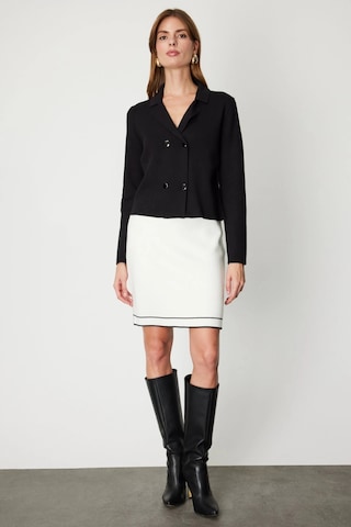 On Fashion Düğmeli Ceket 69506 Siyah
