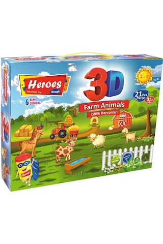 3d Çiftlik Hayvanları Seti Ern-570 12