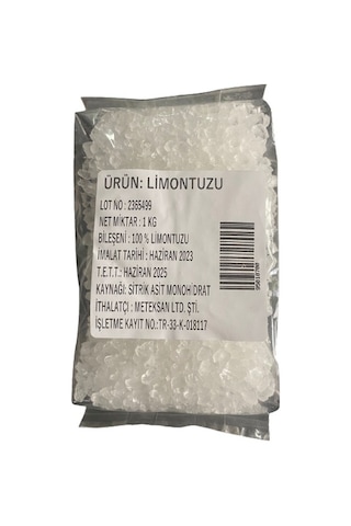 Meteksan Limon Tuzu 1 KG Meteksan Limon Tuzu 1 KG