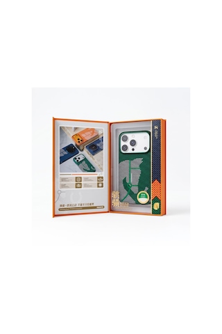 Apple Uyumlu iPhone 17 Pro Max Steed Woven Magsafe Aramid Fiber Premium Kılıf Yeşil