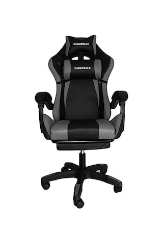 Fashcolle Dynamic Masajlı Gri-Siyah Oyuncu Koltuğu
