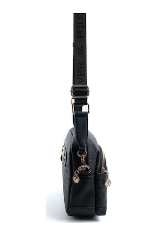 Silver Polo Sp1201 Kadın Çapraz Çanta Logolu Siyah-siyah