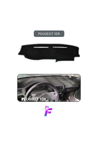Peugeot 106 Uyumlu Torpido Örtüsü Güneşten Korur Kolay Montaj Tam Uyum Oto Aksesuar T68 Gri