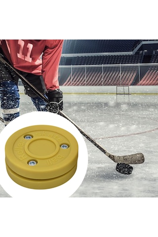 Homyl Roller Hokey Diski Uygulama Hediyesi Oyun Eğitimi Sarı Sarı