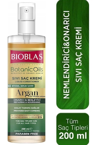 Bioblas Botanic Oil Argan Özlü Sıvı Saç Kremi 200 ML