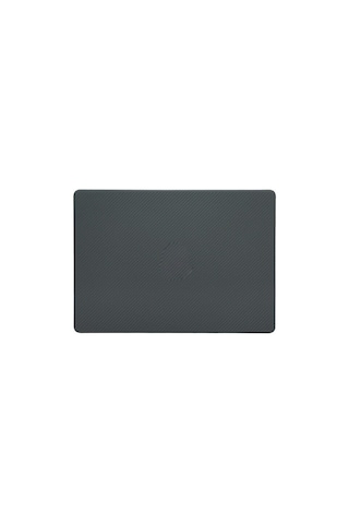 Arabulalaca Macbook Uyumlu Air 13 Inç A3449 M5 Çipli 2026 Mor Mat Doku Kılıf Hardcase Karbon Siyah