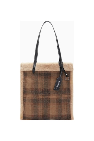 3.1 Phillip Lim Kadın Slim Tote Omuz Çantası, Kuzu Derisi Kahverengi