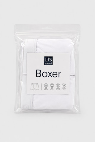 D'S Damat Ds Damat Beyaz Beli Lastikli Marka Logolu Likralı Esneyebilen 2'li Boxer Set 4hc44ortbs02 801