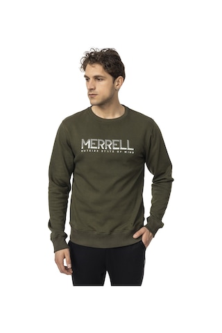 Merrell Merrell Erkek Günlük Giyim Sweatshirt Smith Açık Yeşil Yeşil