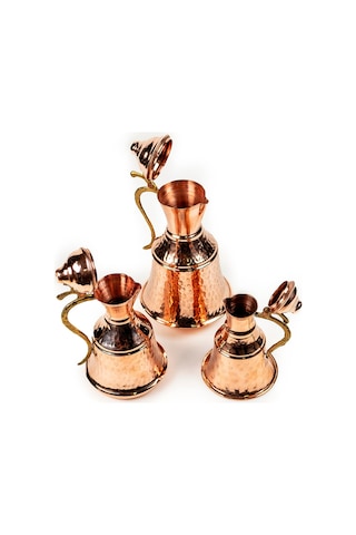 Antepsepeti Bakır Mini Güğüm Seti No 1-2-3