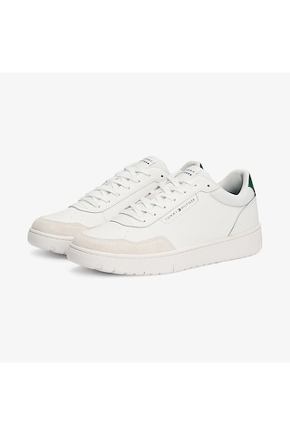 Tommy Hilfiger Low Top Mixture Erkek Beyaz Sneaker Fm0fm05467 Beyaz