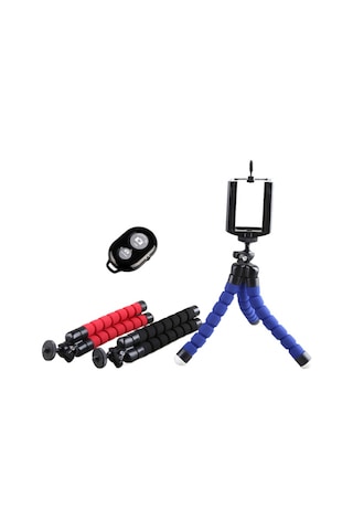 Ally Selfie Mini Tripod + Bluetooth Kumanda Siyah