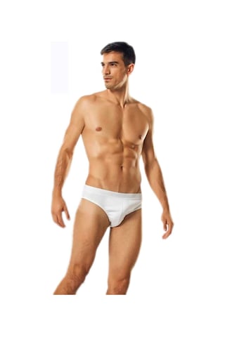 Namaldı 6'lı Paket Spor Erkek Slip Beyaz