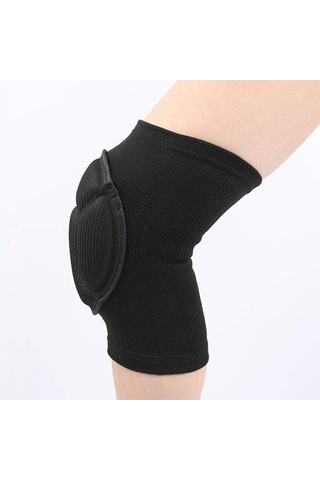 Koruyucu Diz Pedleri Kaplumbağa Kabuk Sünger Siz Pedler Spor Bisiklet Futbol Voleybolu 1 Çifti Siyah