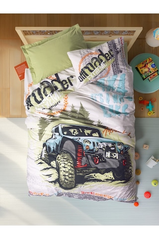 Cotton Box Junior Tek Kişilik Lastikli Çarşaflı Nevresim Takımı Adventure Yeşil Cotton Box Junior Tek Kişilik Lastikli Çarşaflı Nevresim Takımı Adventure Yeşil