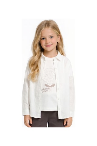 Xo Kids Kız Çocuk Gömlek 4-8 Yaş 31526 Beyaz