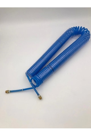 Poliüretan Spiral Hava Hortumu 5x8 7.5 Mt Rekorlu 1/4 Erkek Uçlu