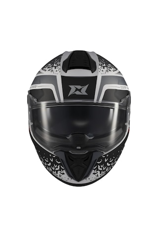 Axxis Hawk Evo Sv Dark Justice A2 Motorcu Kask Siyah Beyaz