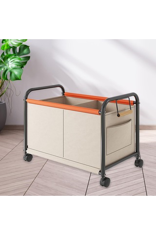 Suntek Tekerlekli Oyuncak Sandığı Organizatör Taşınabilir L Beyaz