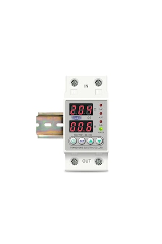 Tomzn Gerilim ve Akım Koruma Rölesi Yüksek Alçak Voltaj Akım Koruma 63 A