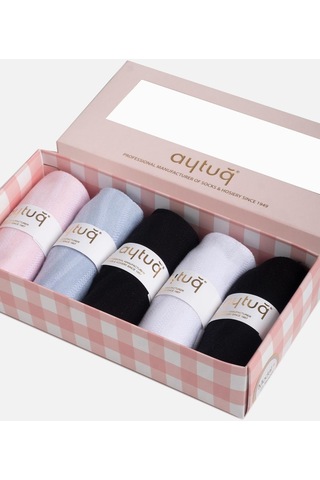 Aytuğ Kadın Modal 5 Çift Özel Kutulu Kısa Konç 33009 Çok Renkli