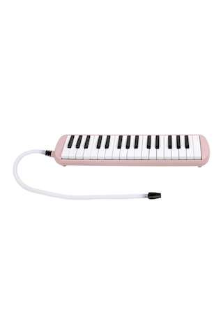 32 Tuşlu Özel Oval Çantalı Açık Pembe Melodika Yedek Ağızlıklı