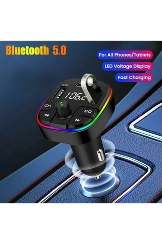 Divex Araç Fm Transmitter Bluetooth 3xusb - Type-c - Sd Kart Çakmaklık Girişli Dt-604