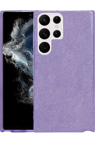 Galaxy S22 Ultra Uyumlu Blt Shining Silikon-mor