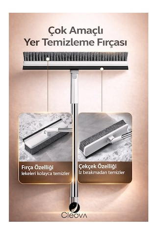 Cleova Çok Amaçlı Yer Temizleme Fırçası