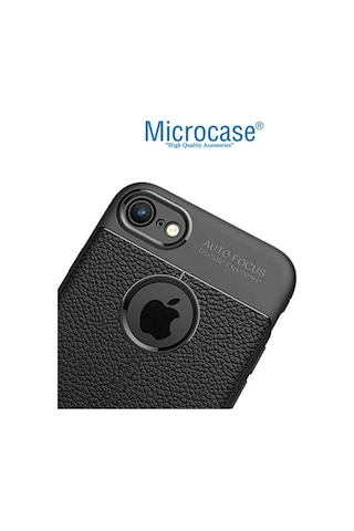 Microcase Apple Uyumlu iPhone Se 2022 Leather Tpu Silikon Kilif - Siyah 547515550