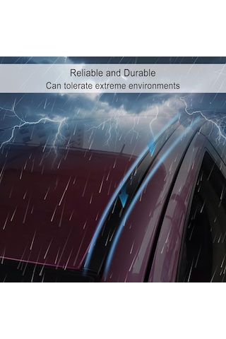 Symbee Toyota Yaris Sedan 2007-2011 Siyah Kauçuk Tavan Kenar Sıvı Akışlı Koruyucu Şeritleri Sol L + Sağ R - 75552-52140 & 75551-52160