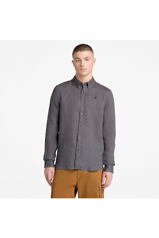 Timberland Mill Brook Linen Shirt Erkek Gömlek-33632 Siyah