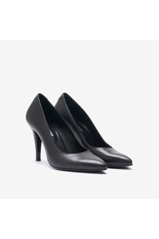 101 Siyah Deri Topuklu / Stiletto Kadın Tu-2400-s Giuseppe Mengoni