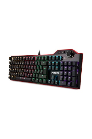 Rampage Hydra R6 Full Color RGB LED Gaming Pro Blue Switch Multimedya Mekanik Q Klavye