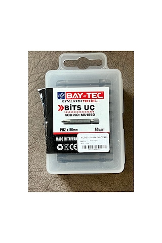 Uç Yıldız Matkap Ucu Vidalama Ph2 X 50 Mm Uzun Boy 5 Cm 4 Adet