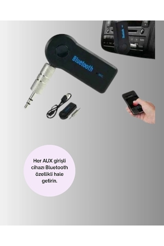 Vexor Taşınabilir Bluetooth Aux Araç Müzik Ve Konuşma Kiti