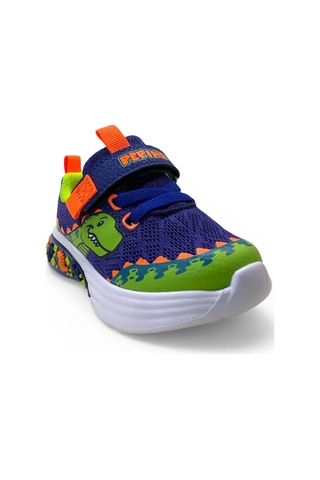 Pepino 2254 Ortopedik Erkek Bebek Saks Mavi Işıklı Rahat Sneaker