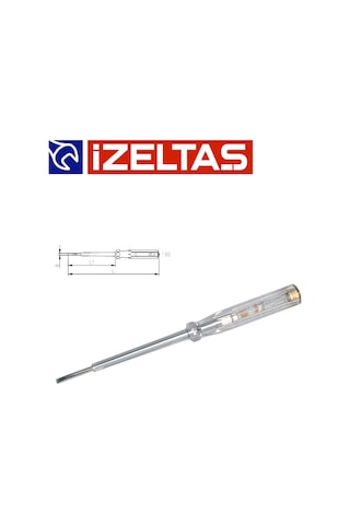 İzeltaş 10 Adet 190 MM Düz Uçlu Elektrik Kontrol Kalemi
