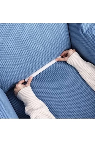 Süngerli Çubuk Koltuk Örtüsü Sıkıştırma Aparatı 20 Adet B.beyaz