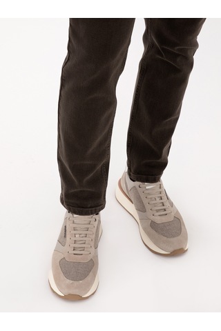 Cacharel Bej %100 Deri Sneaker Ayakkabı