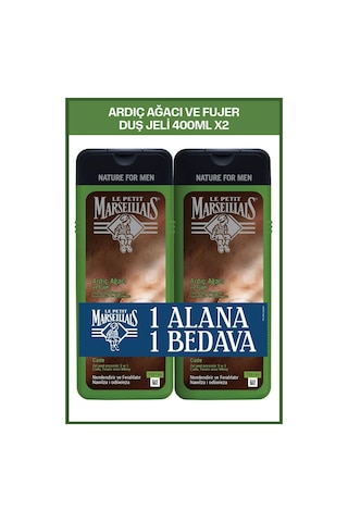 Le Petit Marseillais Men Ardıç Ağacı ve Füjer Duş Jeli 400 ml x2
