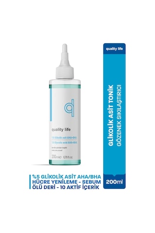 Quality Life Glikolik Asit Aha Bha Tonik 200 ML