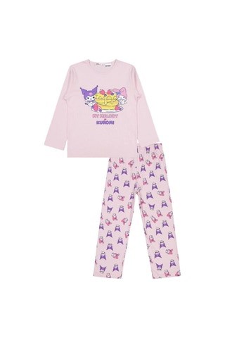 Kuromi 6-9 Yaş Pijama Takımı Pembe